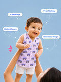 BambooTEC™ Bamboo Muslin Baby Jhabla – Monster Truck Print