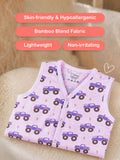 BambooTEC™ Bamboo Muslin Baby Jhabla – Monster Truck Print