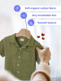Light Organic Cotton Co-Ord Set Combo – Pack of 2 (Off-White & Green) | Fresh & Breezy Hues for Summer Days