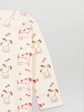 Organic Cotton Unisex Baby Co-ord Set – Soft Breathable Dog Print Full Sleeve T-shirt & Pyjama for Infants