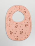 Organic Cotton Baby Bib – Soft Breathable Tiger Print, Feeding & Drool Bib