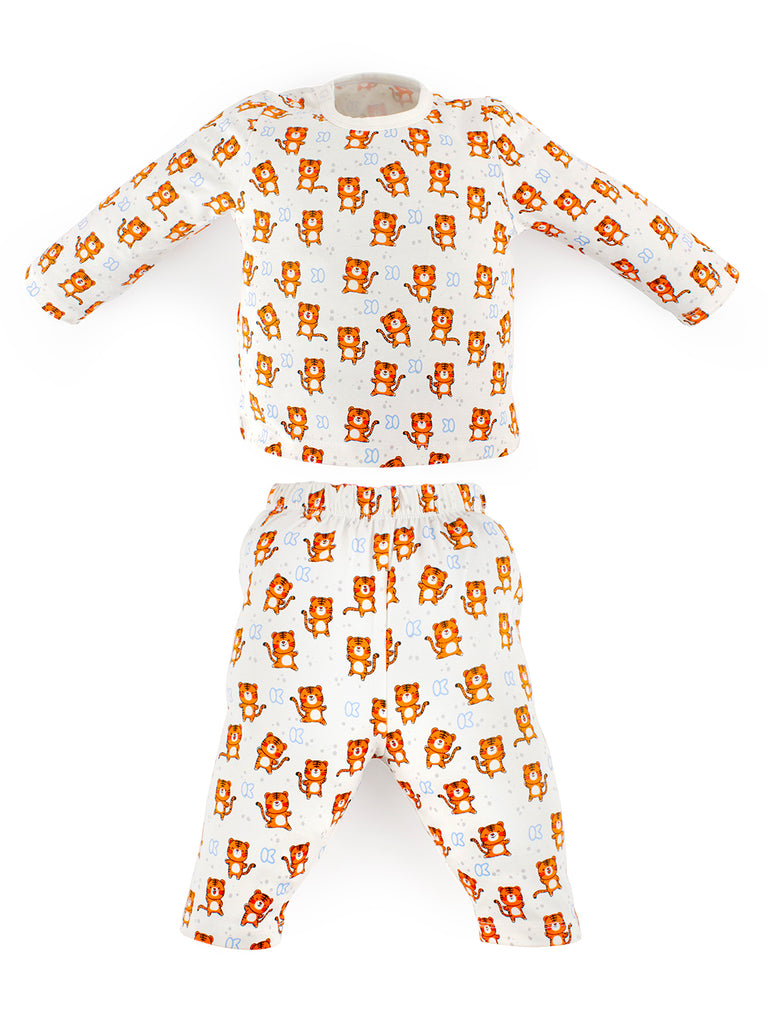 Bamboo 2Pc Sets- Night Suit | Cute Tiger Print