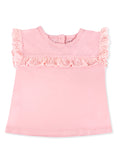 Organic Cotton Fabric Top for Baby Girl | Pink Shifli