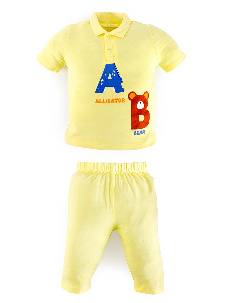 Bamboo 2Pc Sets- Onsie with Pants | Letter Printed