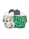 Pack OF 2 | Premium Adjustable Baby Cloth Diaper | 5Kg-17Kg | 03months to 3 years